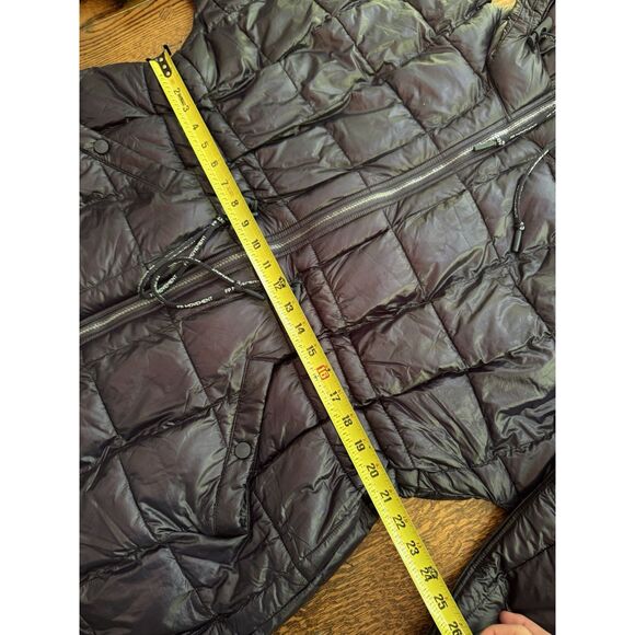 Free People Movement Womens Patricia Packable Poncho Puffer Coat Black Large - Picture 7 of 10